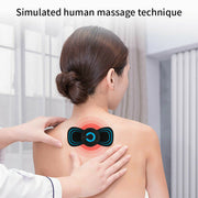 Portable Mini Electric Neck Back Body Massager Cervical Massage Stimulator Pain Relief Massage Patch With USB Charging Cable - Peakvitality Fitness