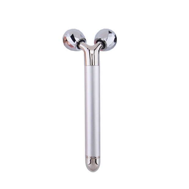 Sonic Face & Body Contouring Ice & Heat Roller with Stainless Steel Globes