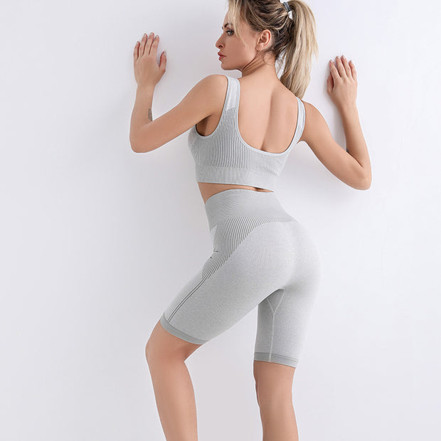 Underwear Sports Bra Shorts Workout Clothes Set - Peakvitality Fitness