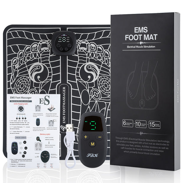 Remote Control EMS Foot Reflexology Foot Massage Machine - Peakvitality Fitness